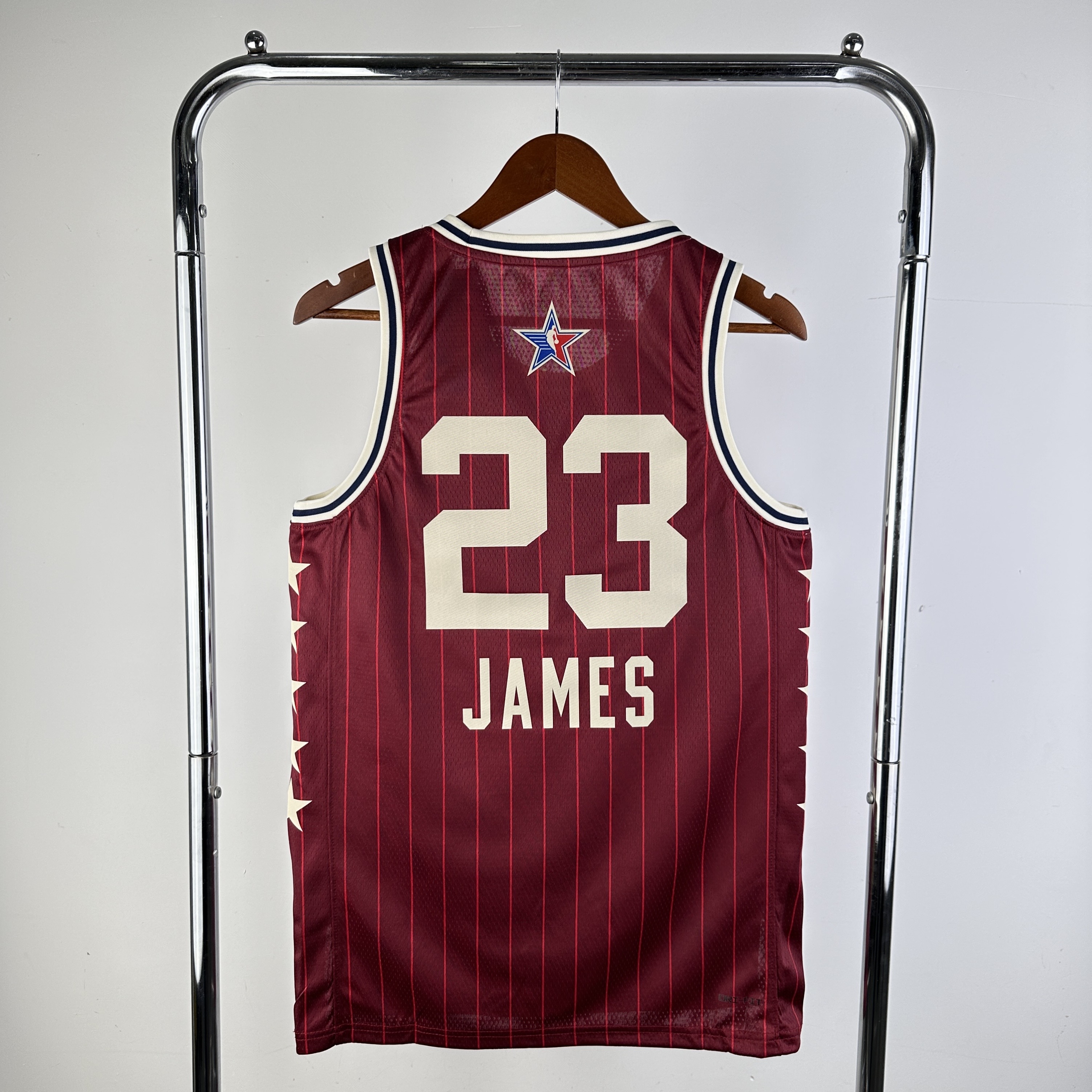 Men All-star season #23 James Red 2024 NBA Jersey